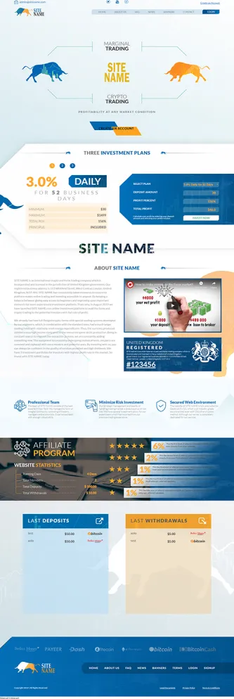 HYIP zhrt Investment Template 85 Design