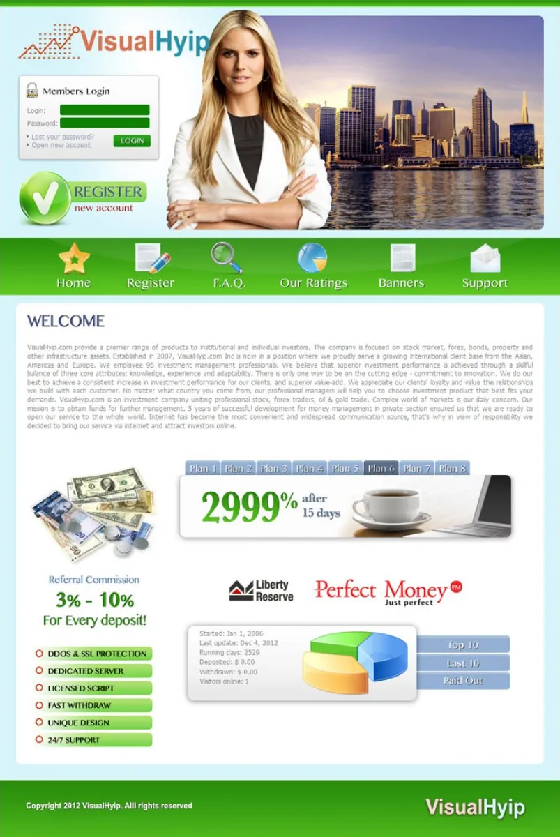 HYIP Zvpt Investment Template 1013 Design