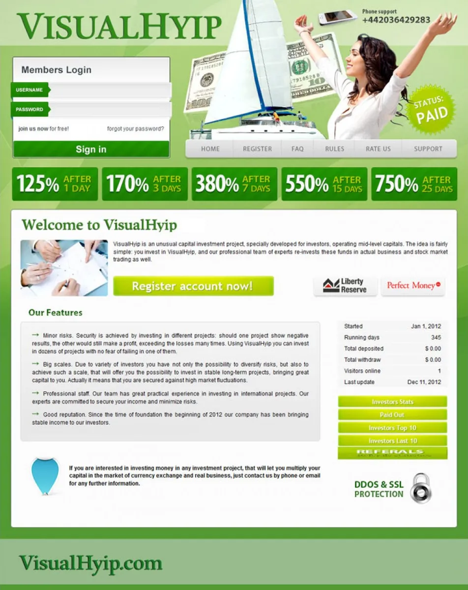 HYIP Zvpt Investment Template 1017 Design