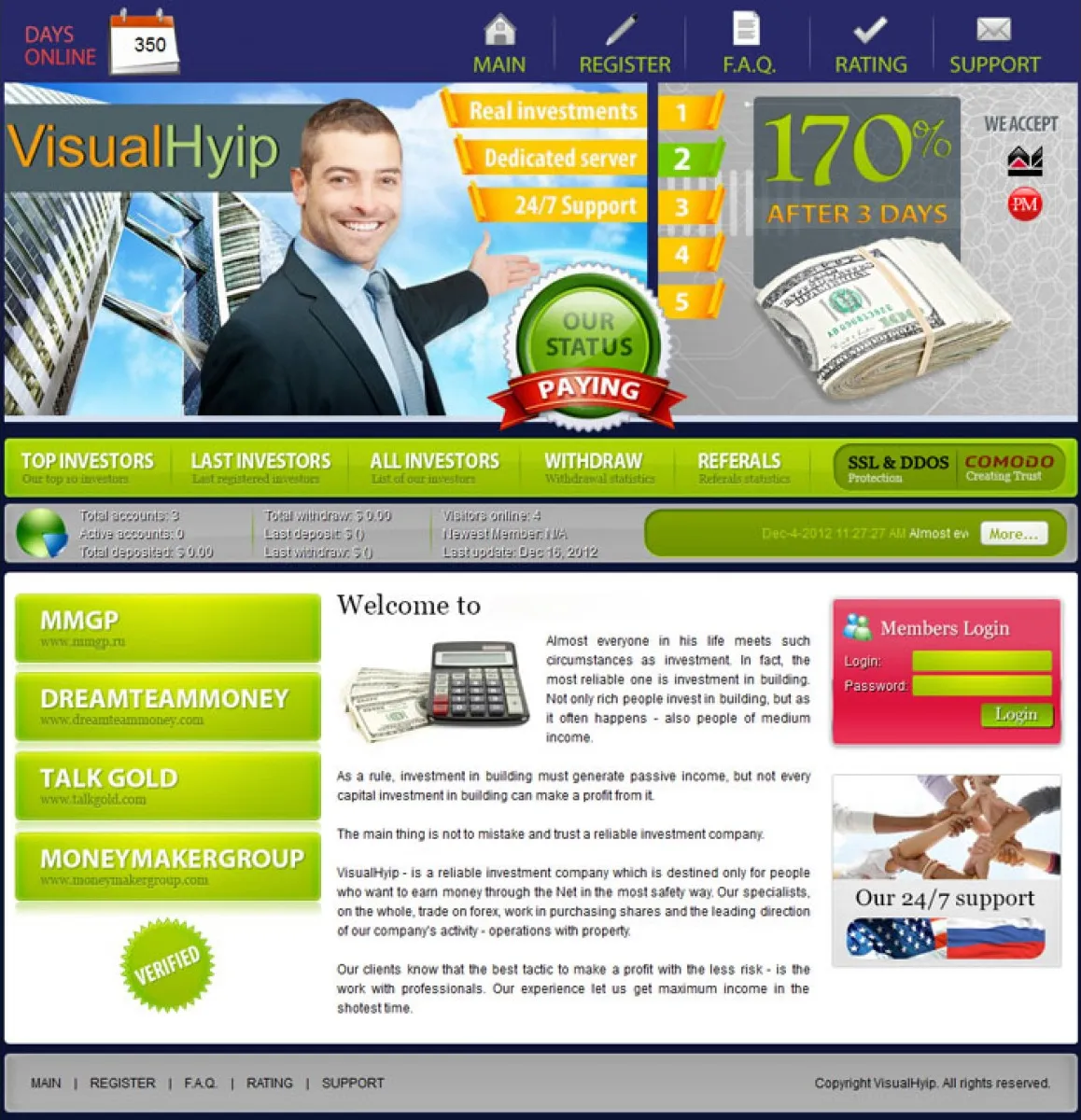 HYIP zvpt Investment Template 1022 Design