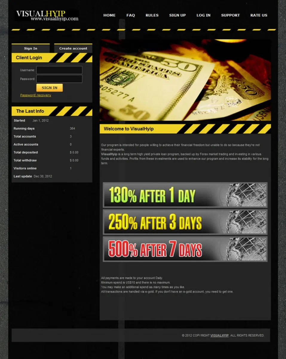 HYIP zvpt Investment Template 1023 Design