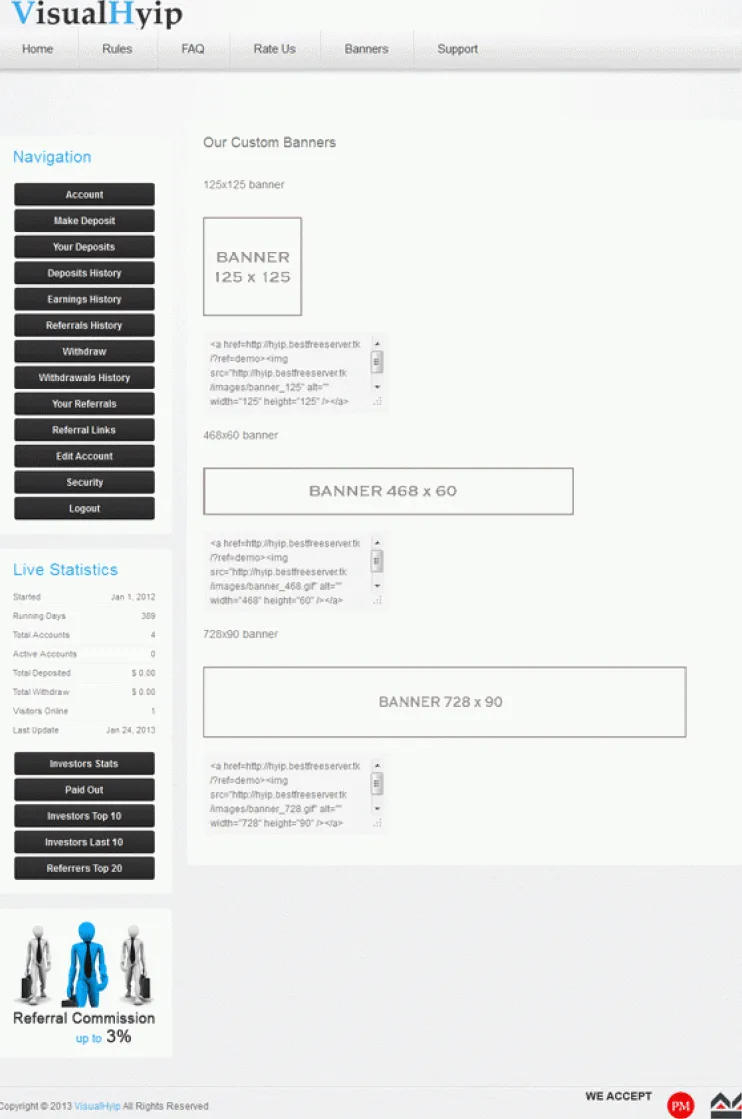 Investment Template 4 Page