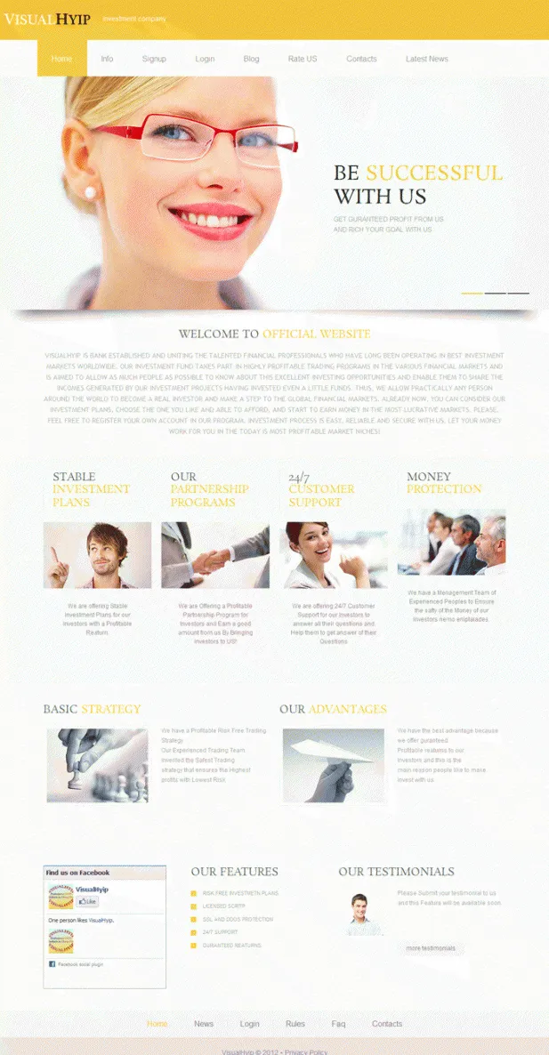HYIP zvpt Investment Template 1035 Design