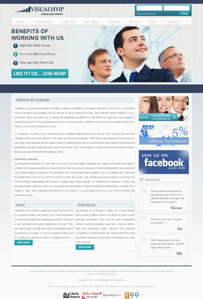 HYIP zvpt Investment Template 1038 Design