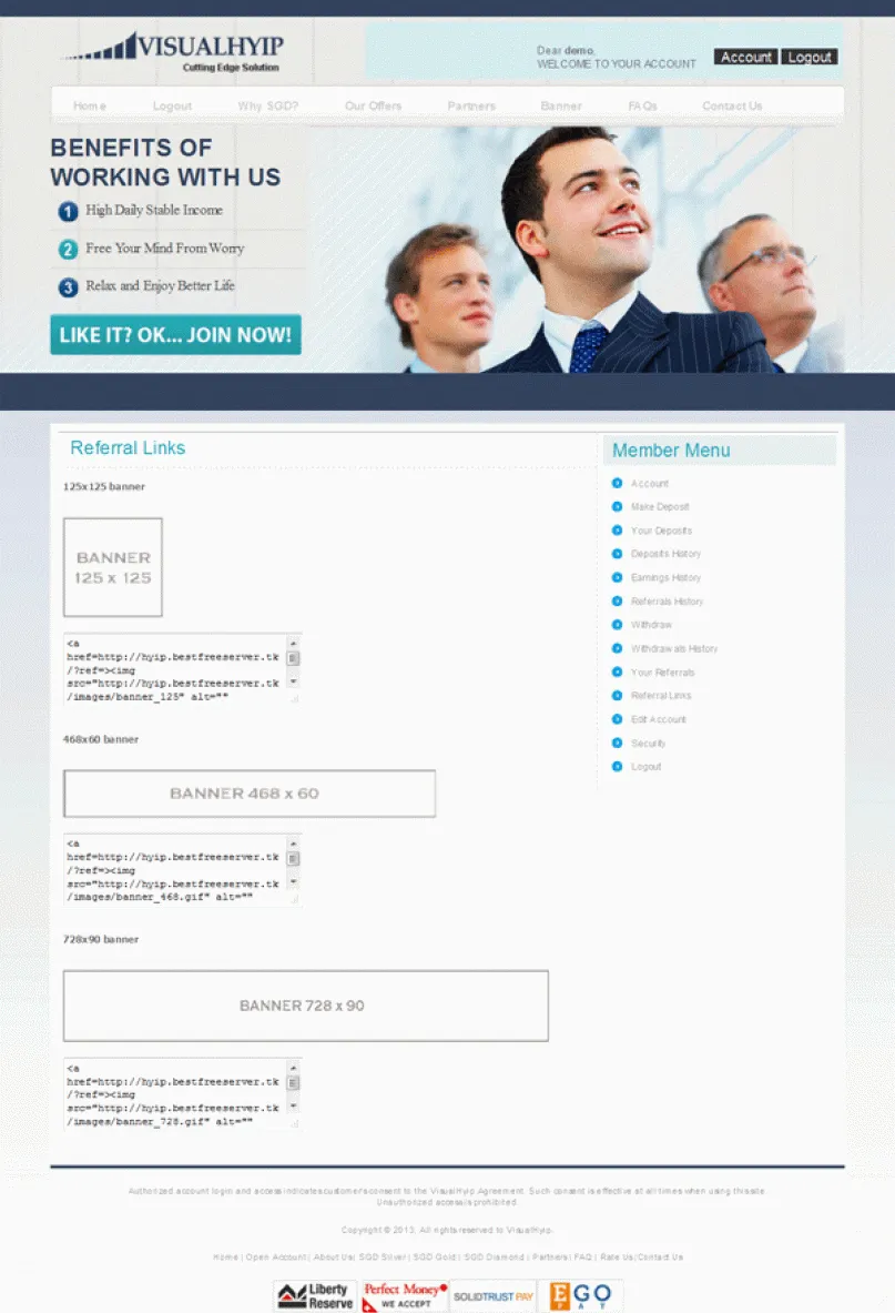 Investment Template 6 Page