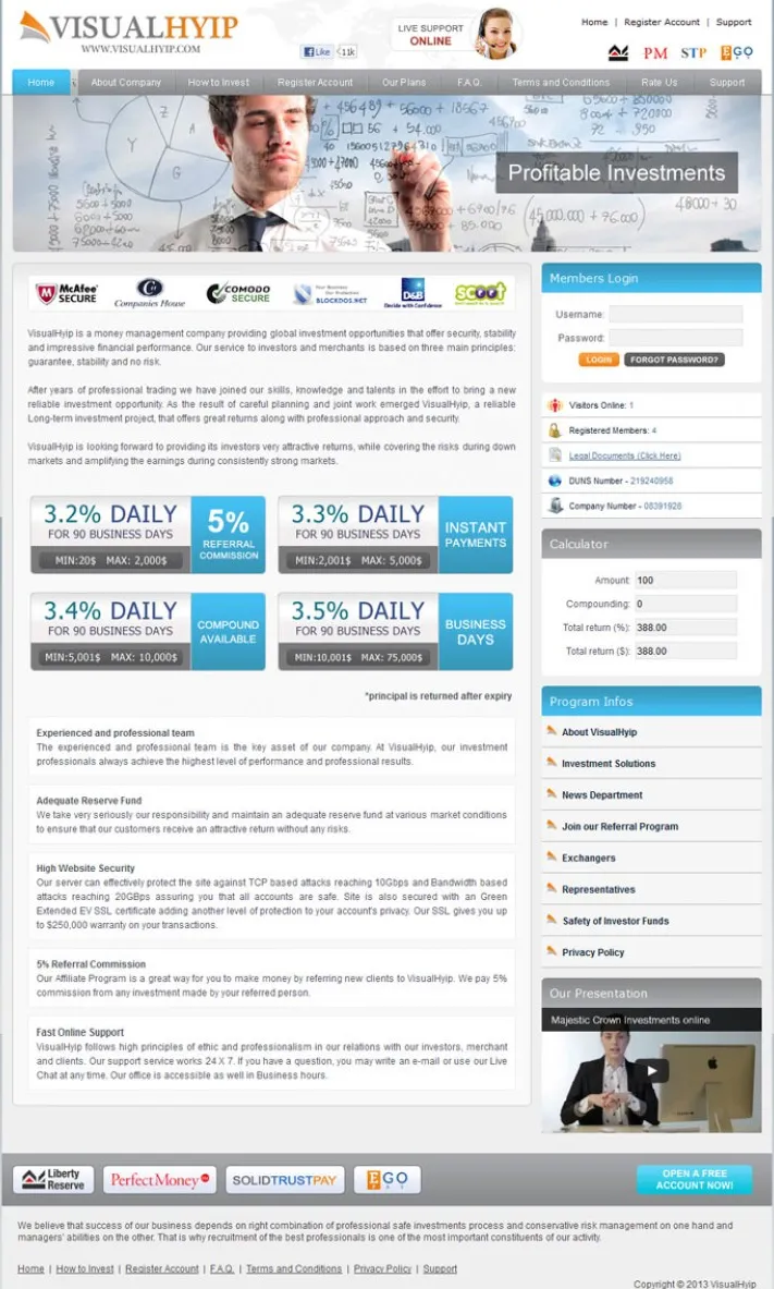 HYIP zvpt Investment Template 1039 Design