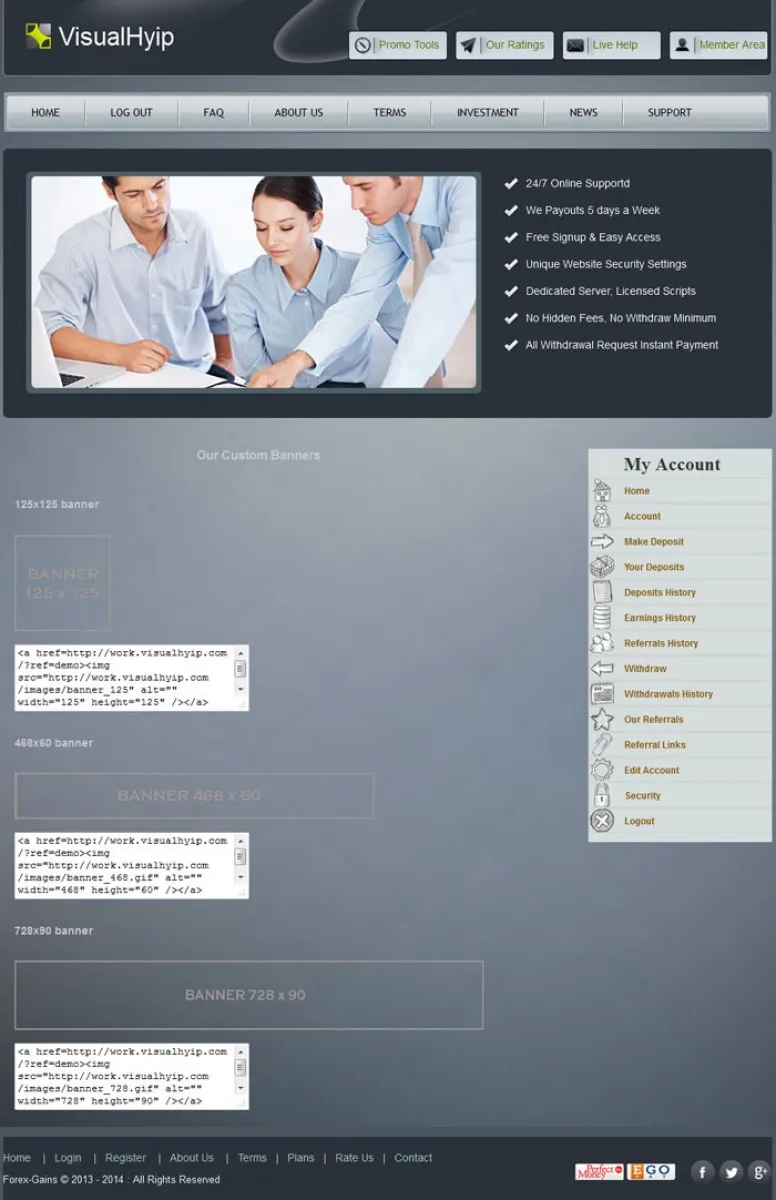 Investment Template 5 Page