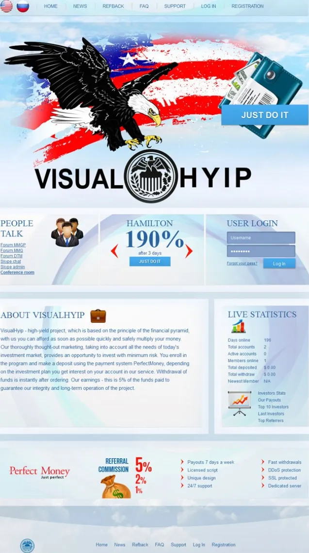 HYIP zvpt Investment Template 1060 Design