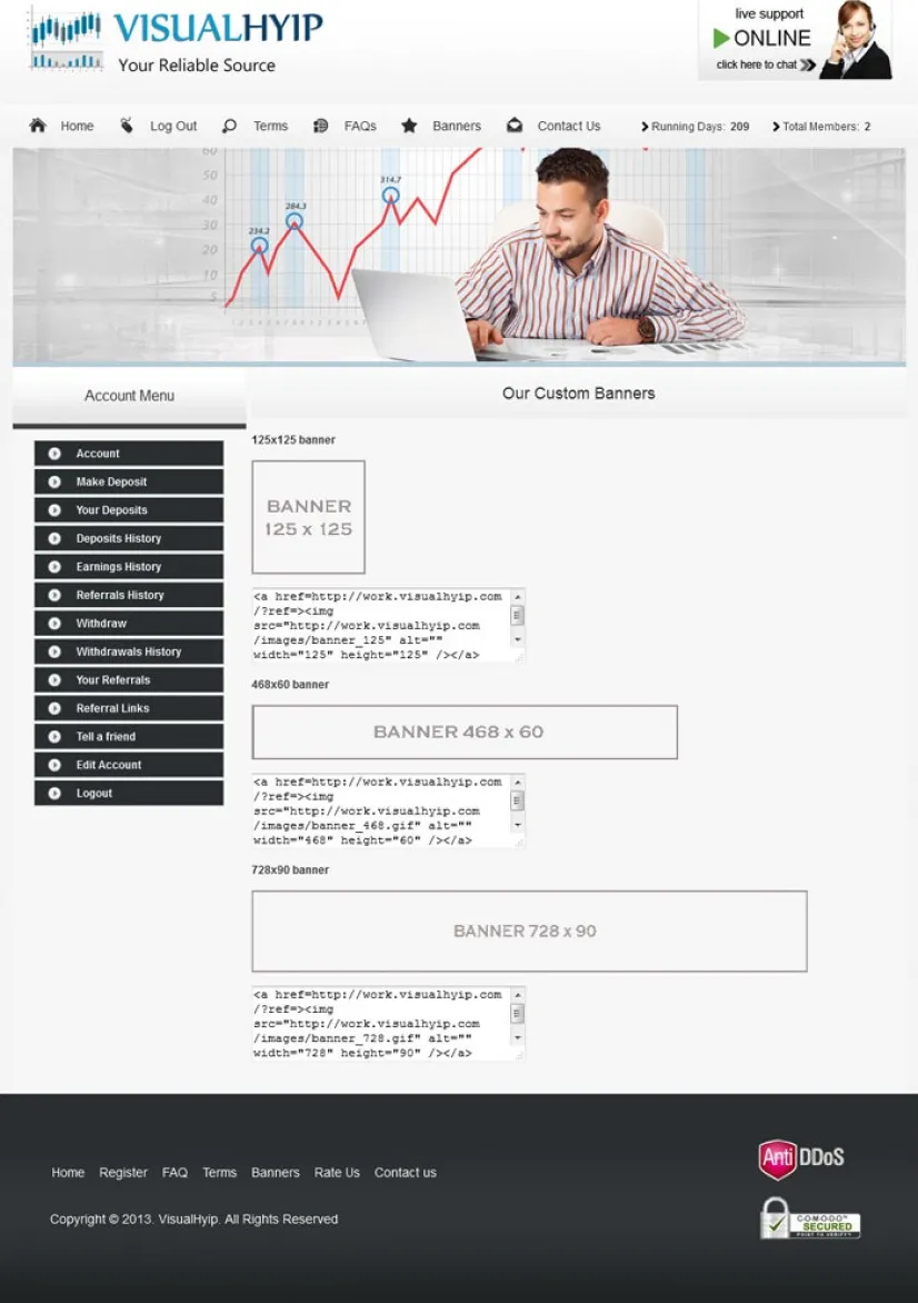 Investment Template 4 Page