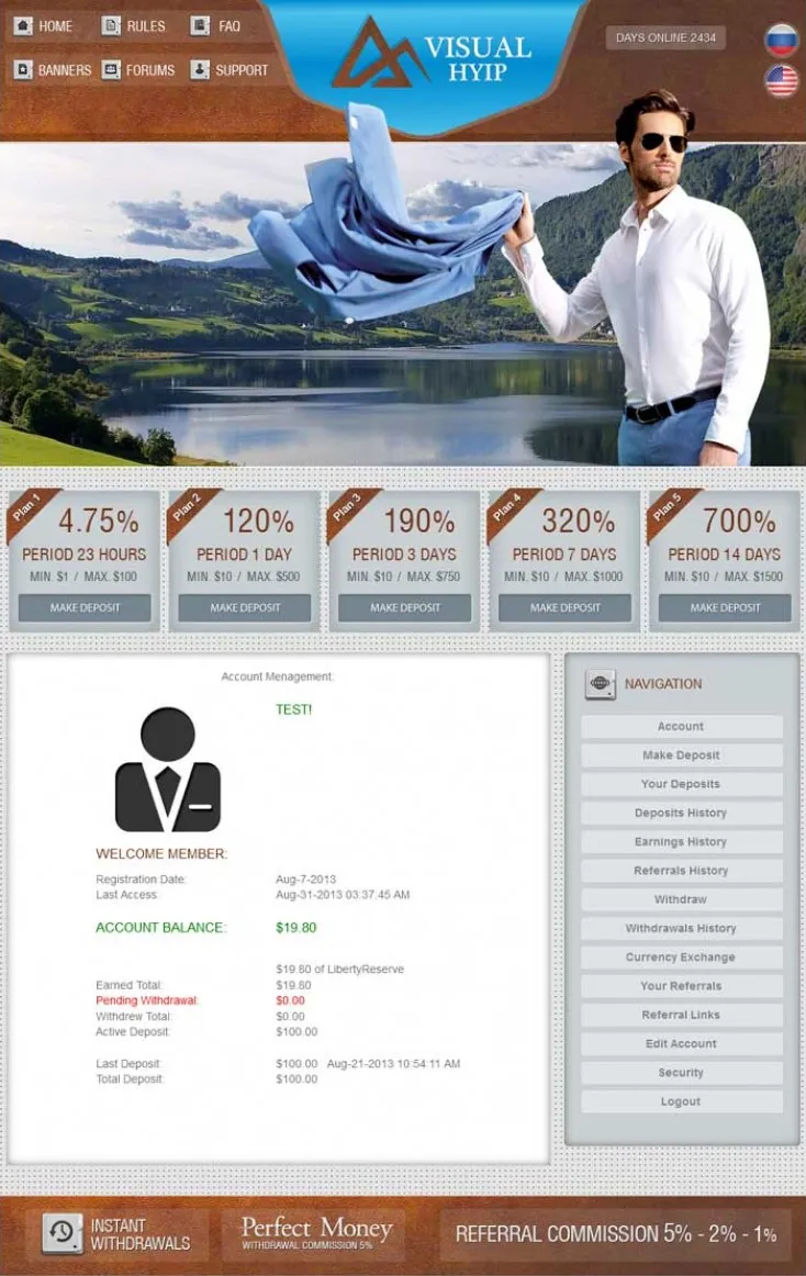 Investment Template 3 Page
