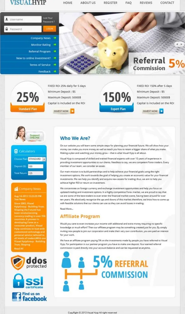 HYIP zvpt Investment Template 1071 Design