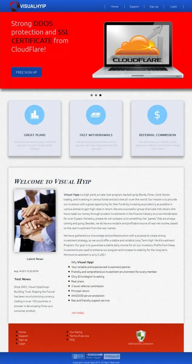 HYIP zvpt Investment Template 1080 Design