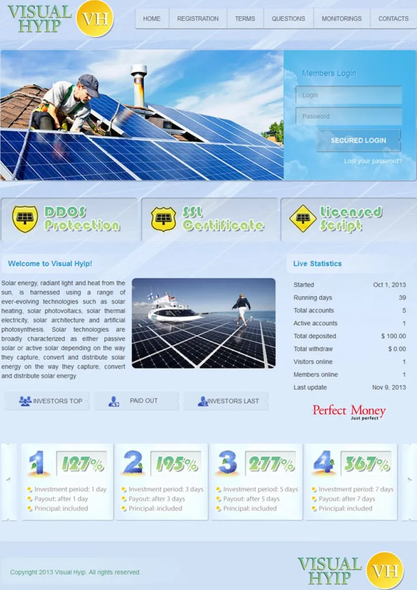 HYIP zvpt Investment Template 1081 Design