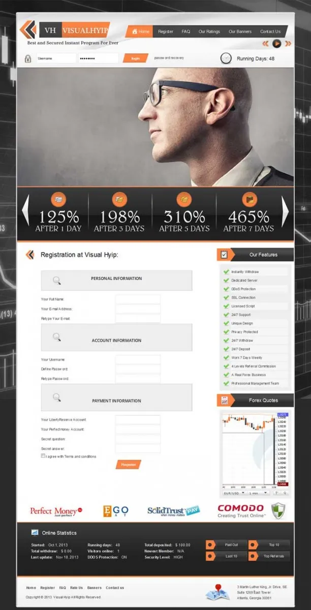 Investment Template 2 Page