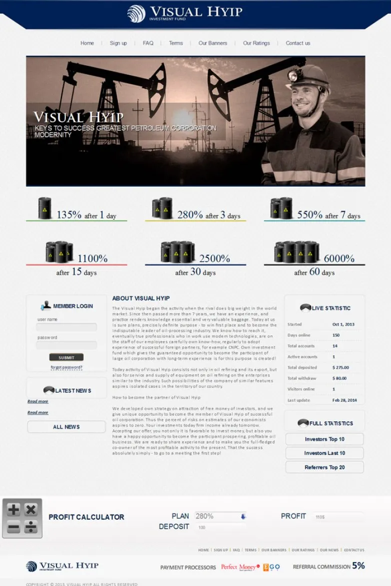 HYIP zvpt Investment Template 1094 Design