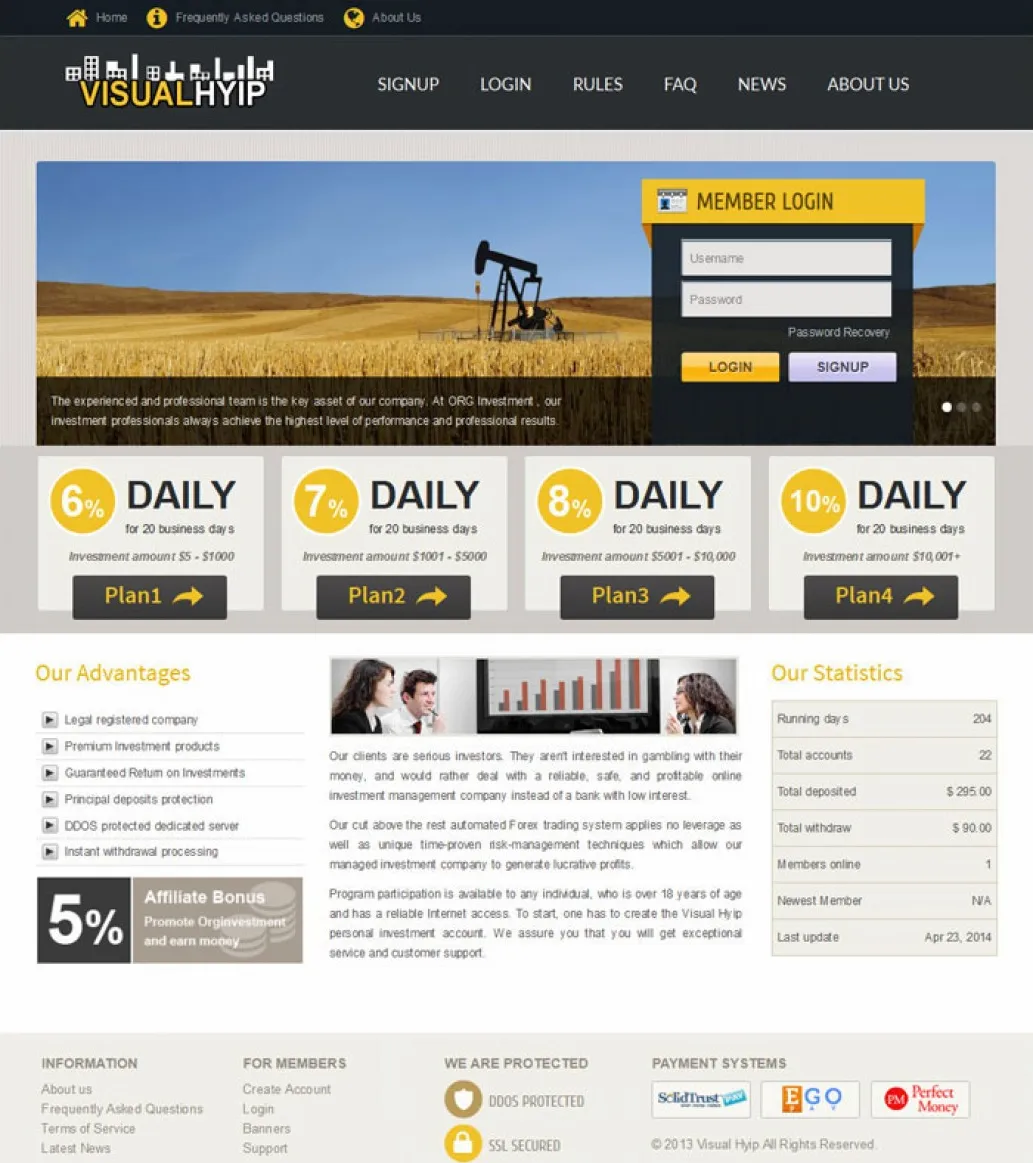 HYIP zvpt Investment Template 1102 Design