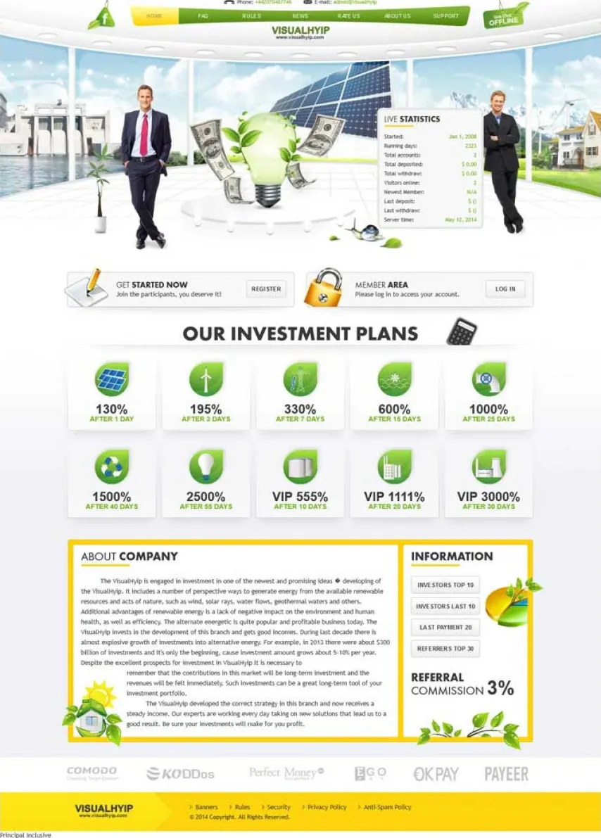 HYIP zvpt Investment Template 1103 Design