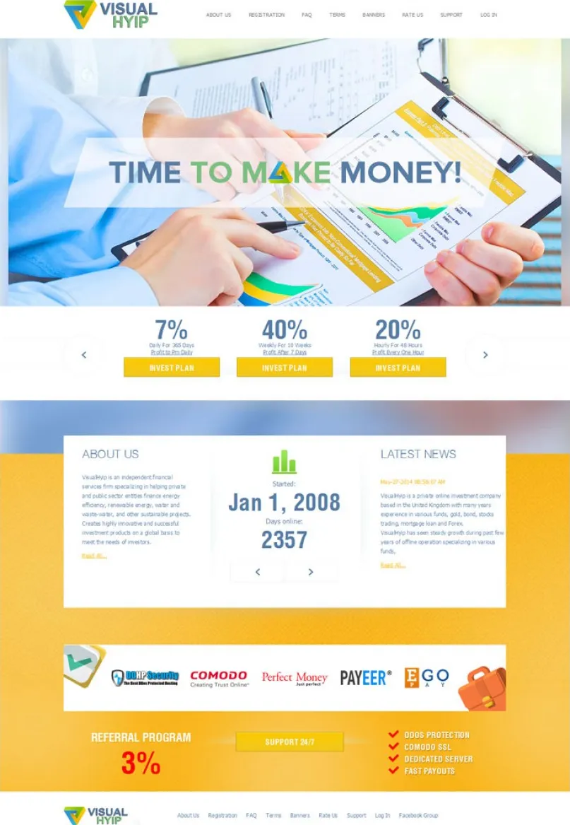 HYIP zvpt Investment Template 1107 Design