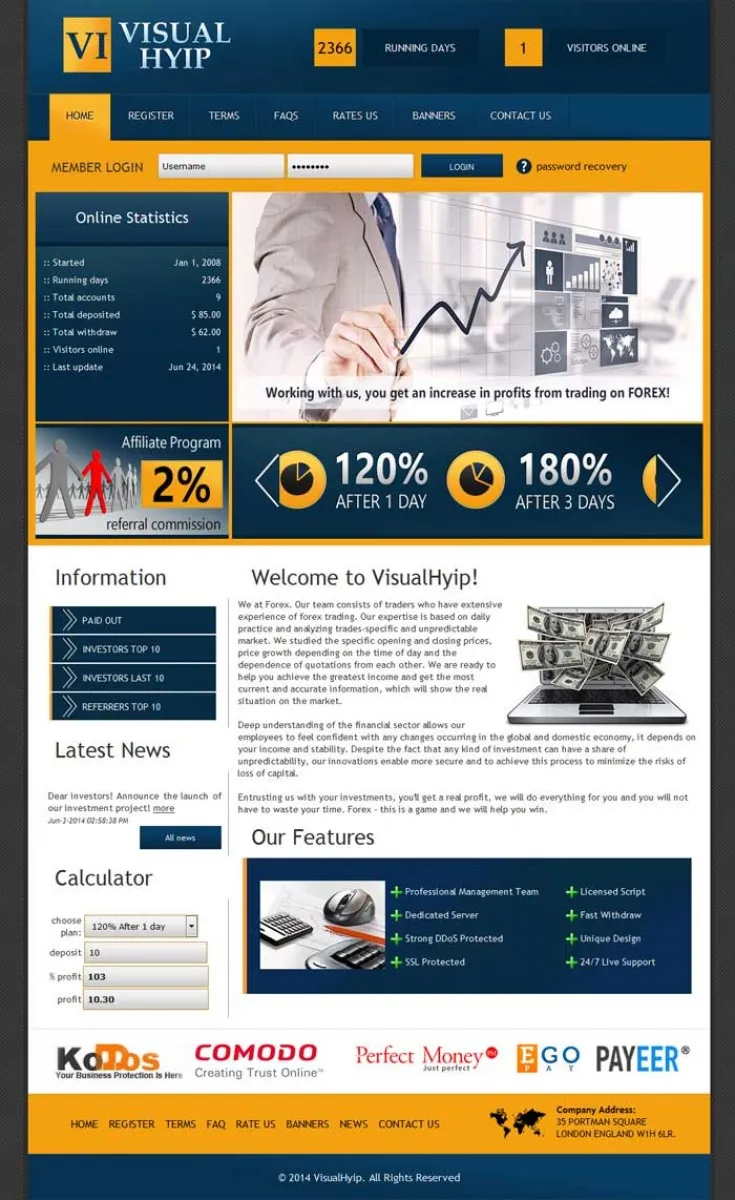 HYIP zvpt Investment Template 1109 Design