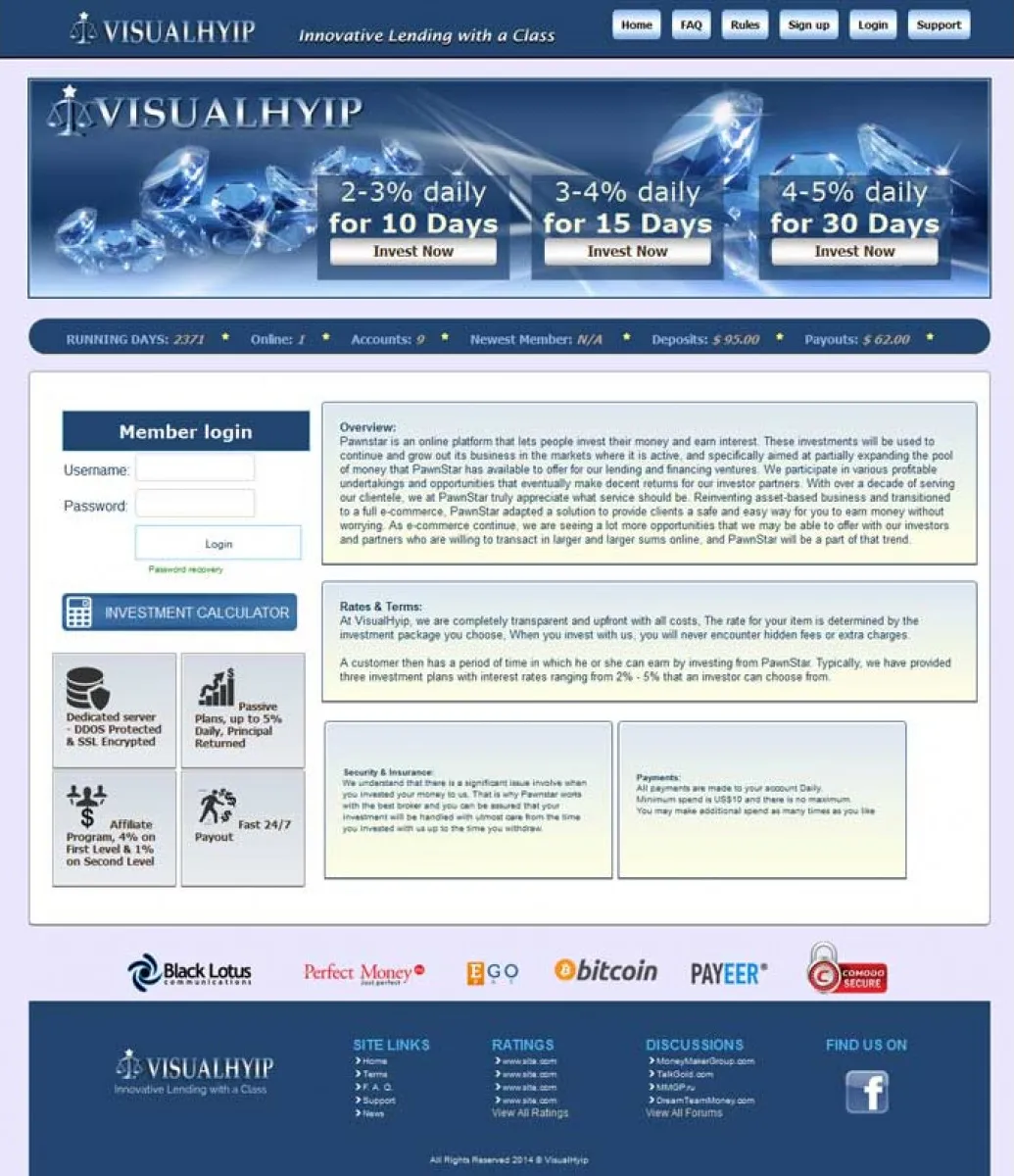 HYIP zvpt Investment Template 1110 Design