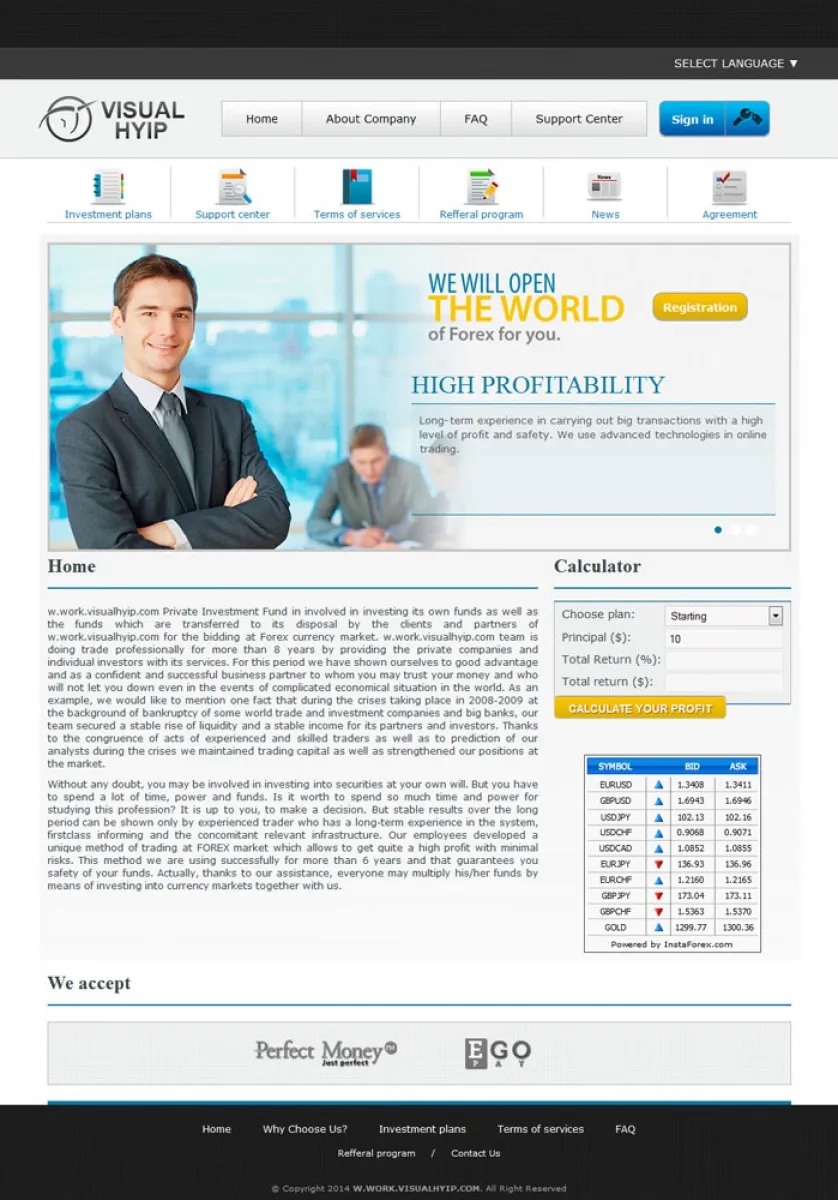 HYIP zvpt Investment Template 1116 Design