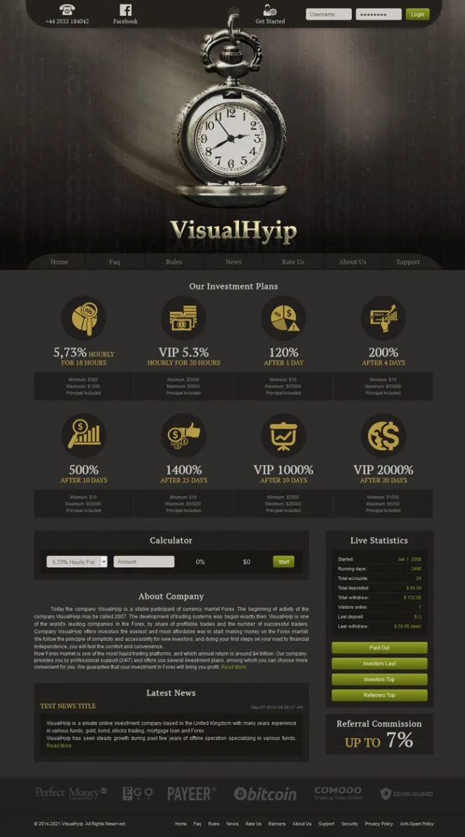 HYIP zvpt Investment Template 1122 Design