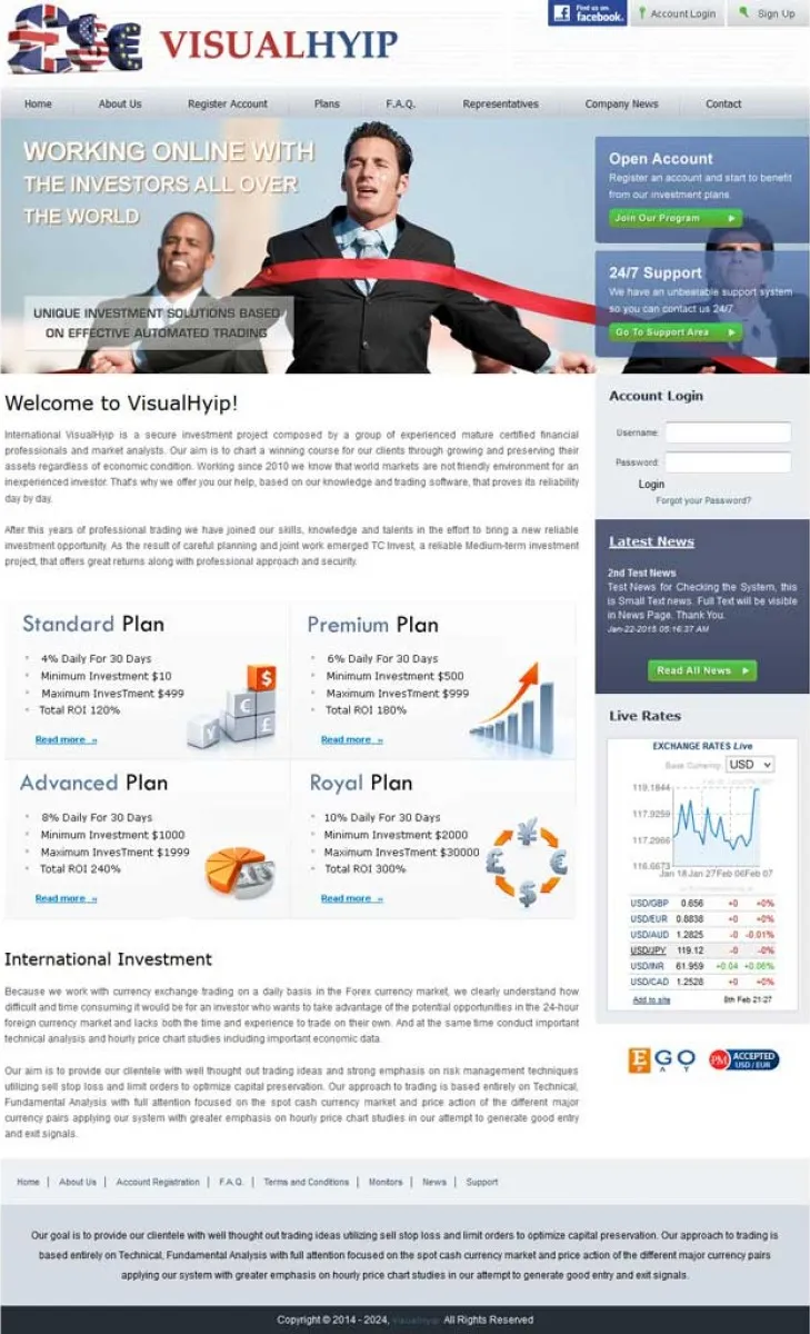 HYIP zvpt Investment Template 1126 Design