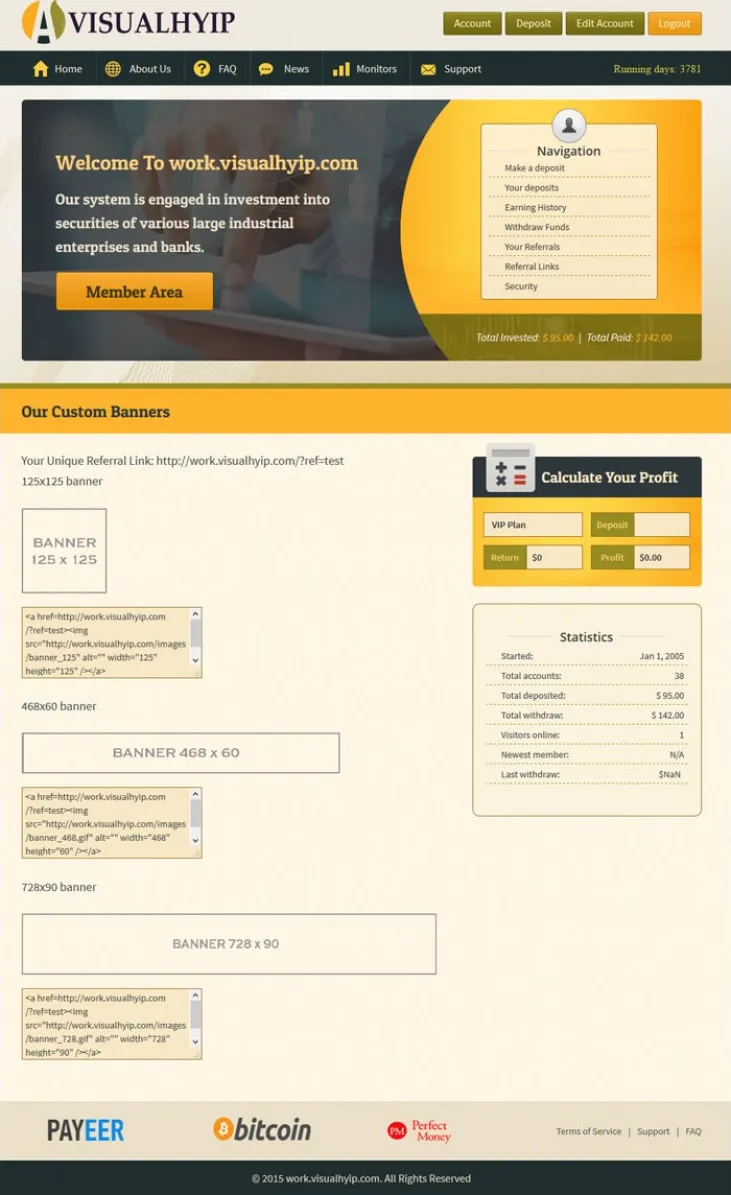 Investment Template 4 Page