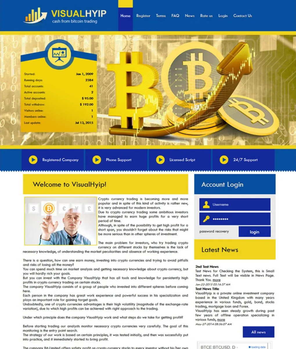 HYIP zvpt Investment Template 1132 Design