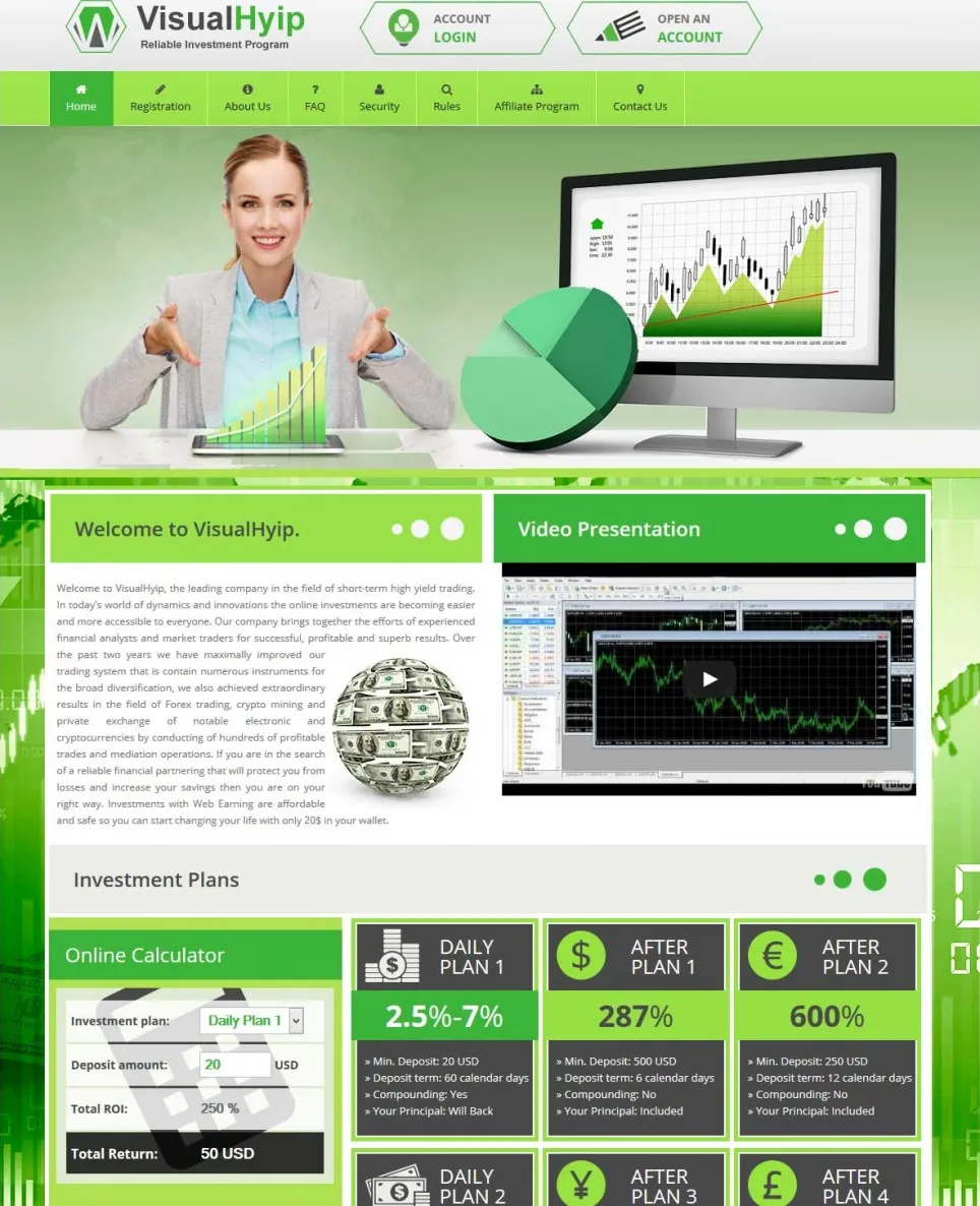 HYIP zvpt Investment Template 1133 Design
