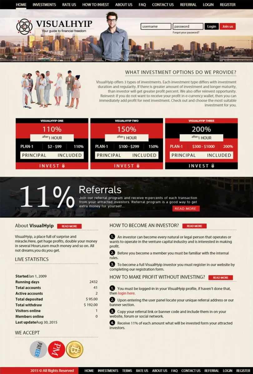 HYIP zvpt Investment Template 1135 Design
