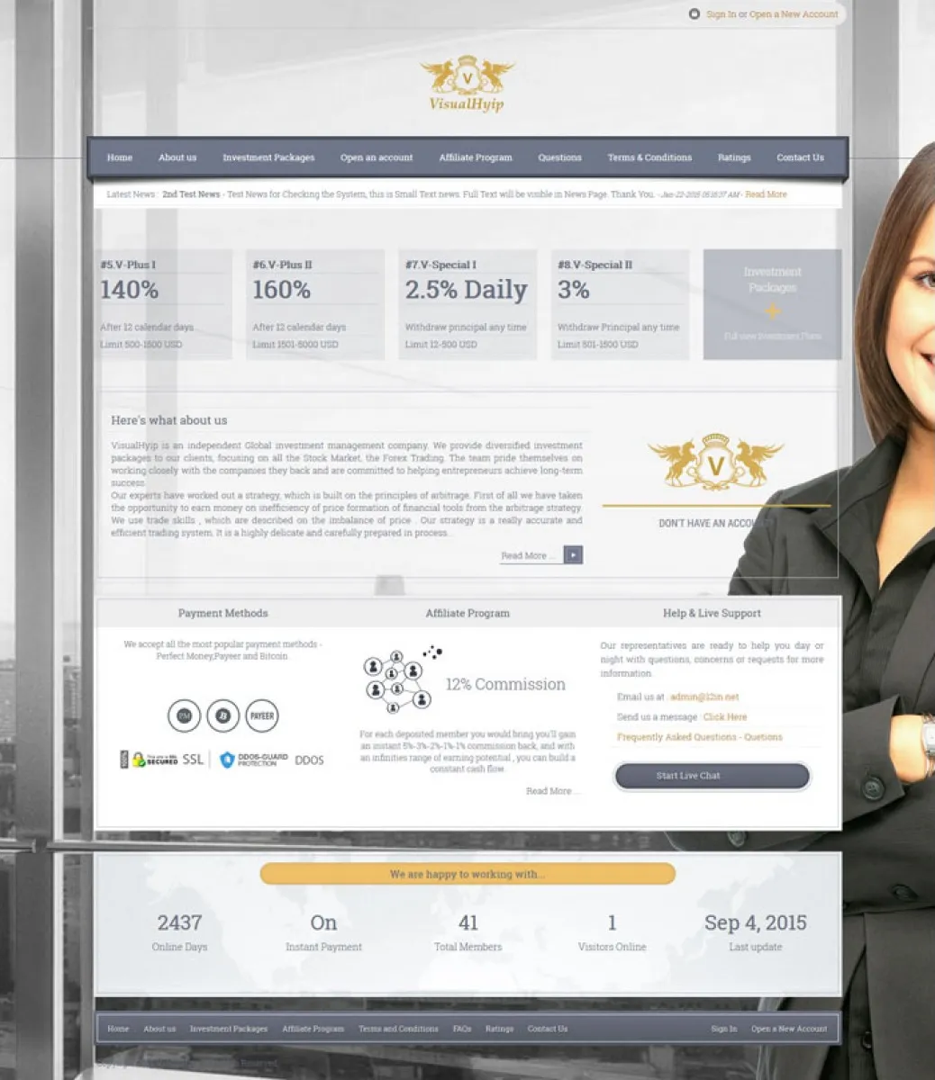 HYIP zvpt Investment Template 1138 Design