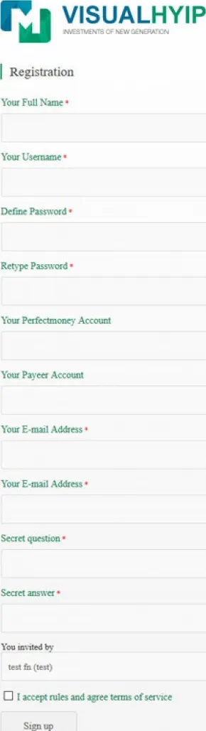 HYIP zvpt Investment Template 1142 Design