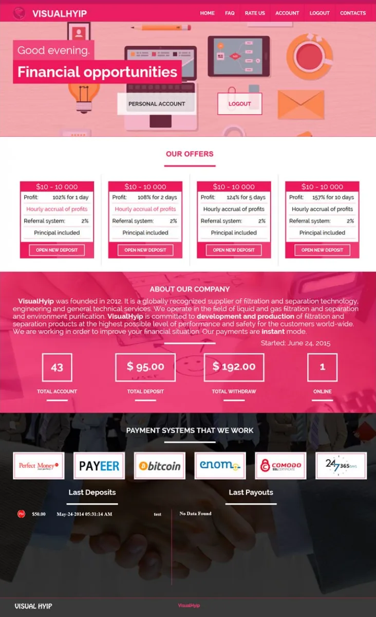 HYIP zvpt Investment Template 1147 Design