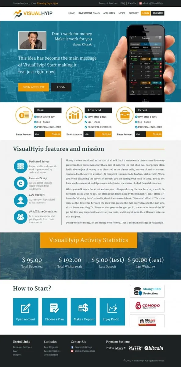 HYIP zvpt Investment Template 1151 Design