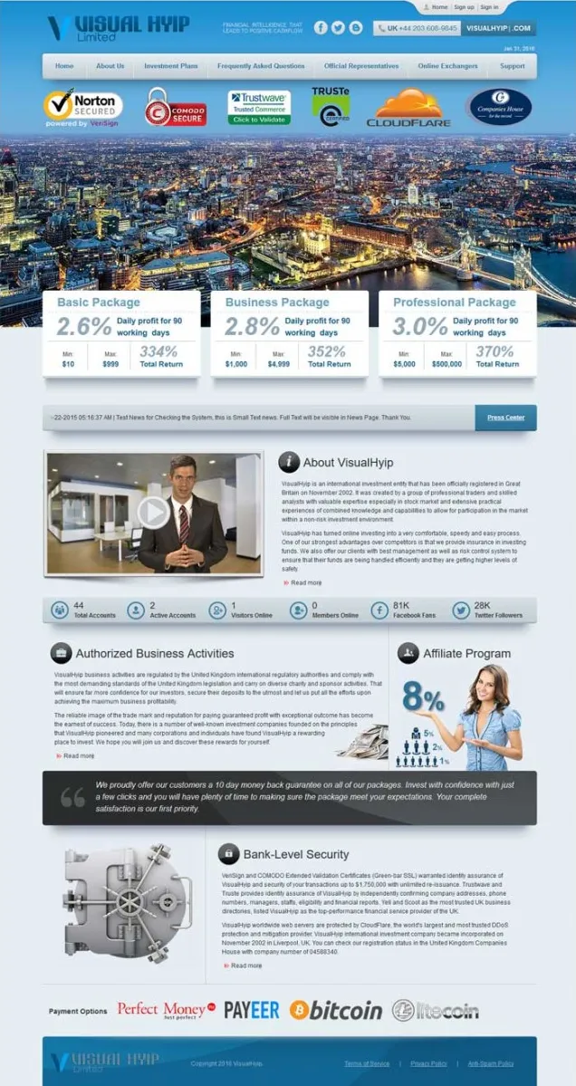 HYIP zvpt Investment Template 1154 Design