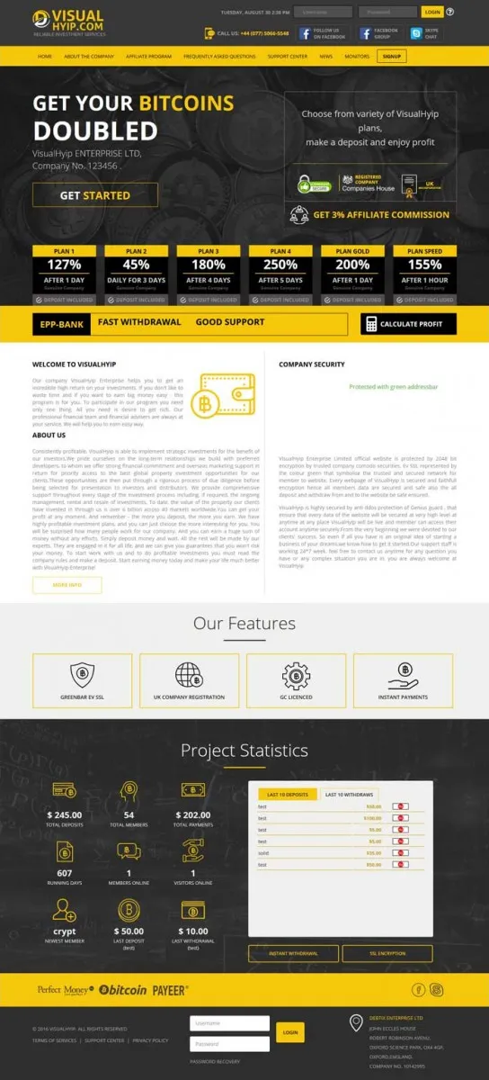 HYIP zvpt Investment Template 1169 Design