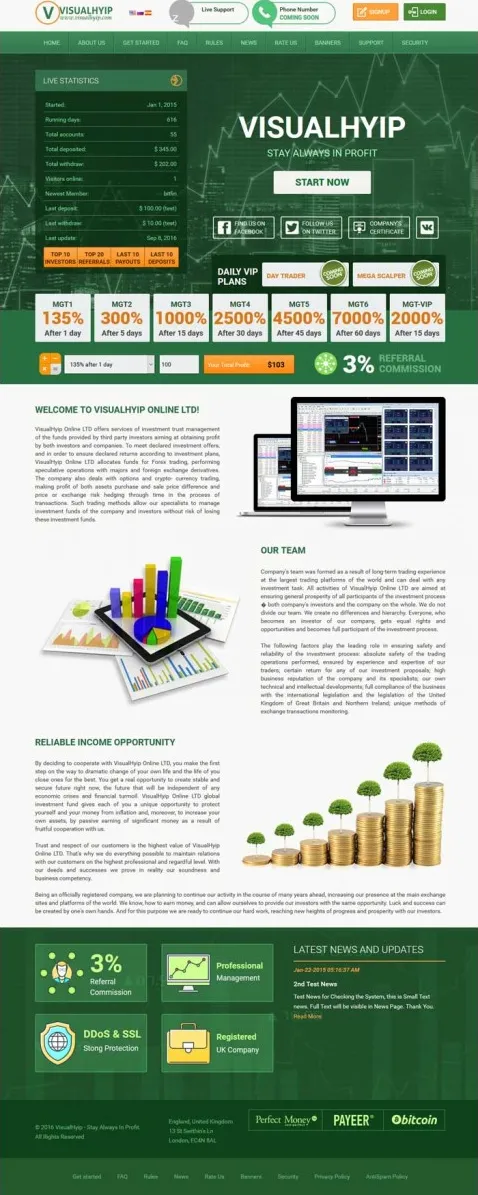 HYIP zvpt Investment Template 1170 Design