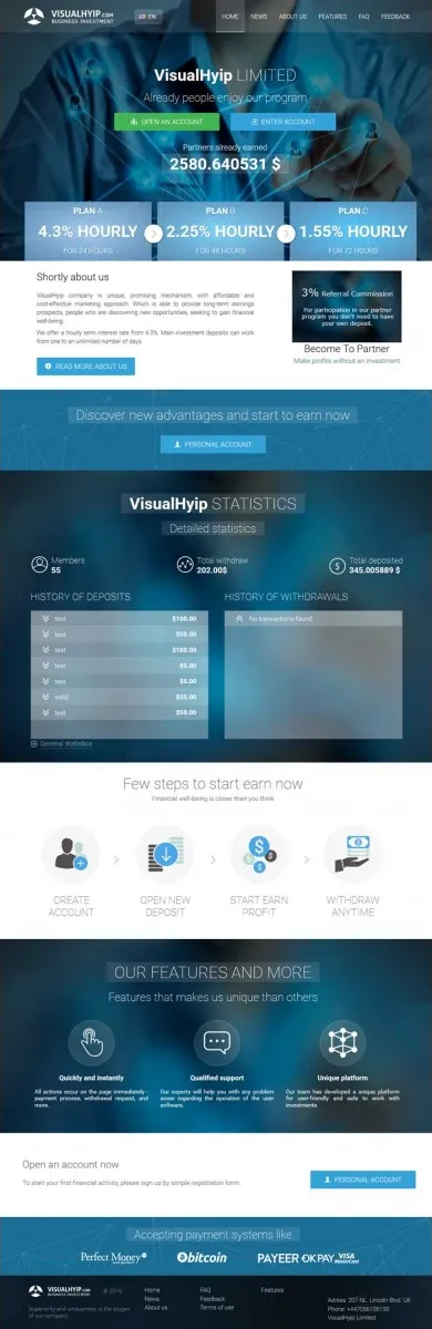 HYIP zvpt Investment Template 1176 Design