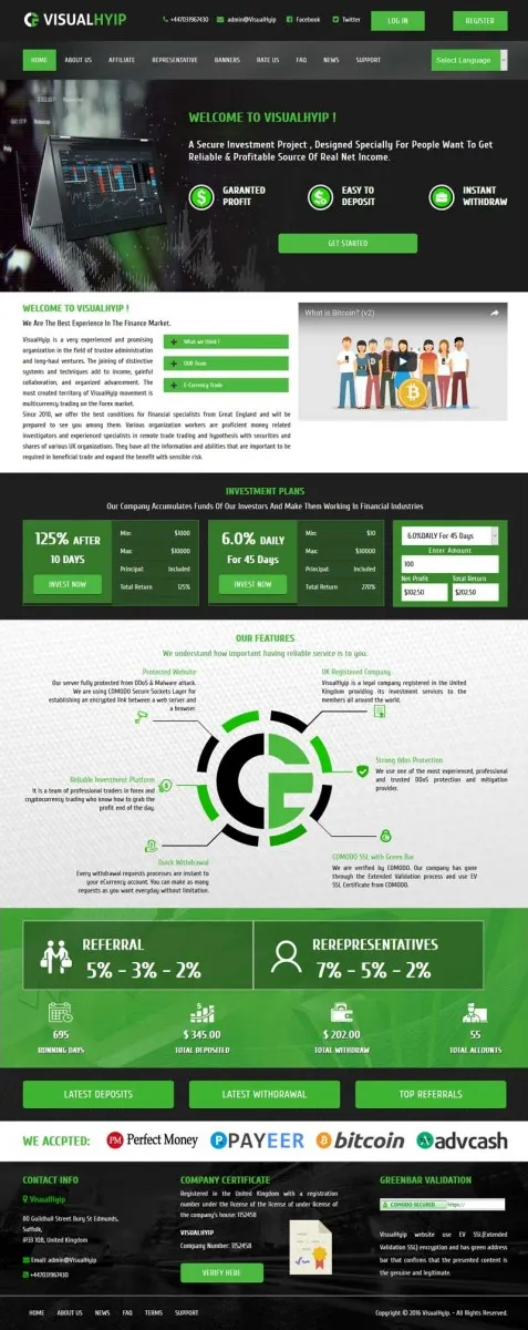 HYIP zvpt Investment Template 1181 Design