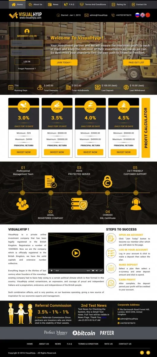HYIP zvpt Investment Template 1188 Design