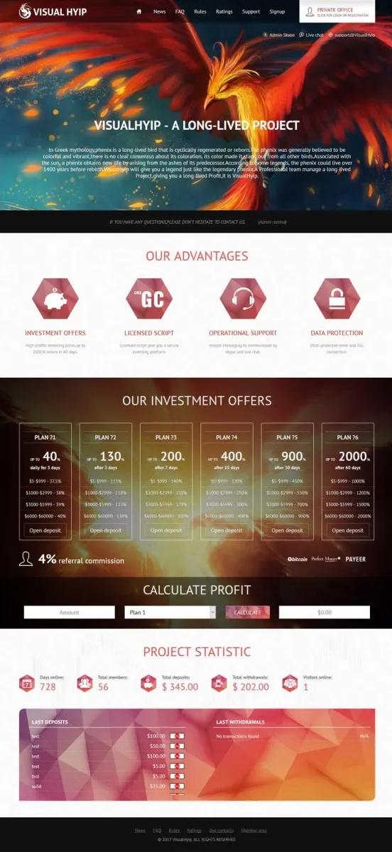 HYIP zvpt Investment Template 1190 Design