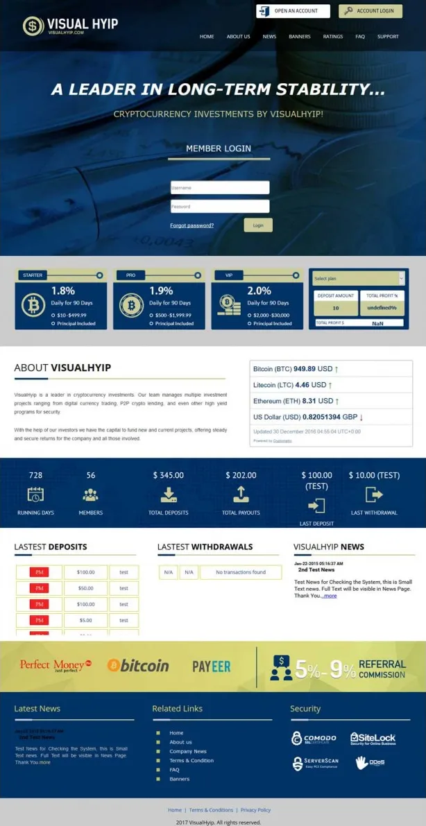 HYIP zvpt Investment Template 1191 Design