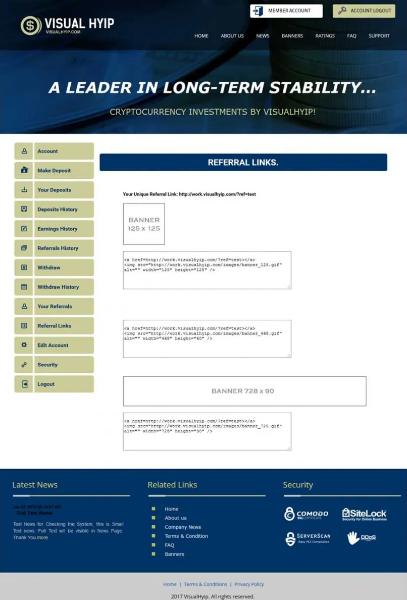 Investment Template 4 Page