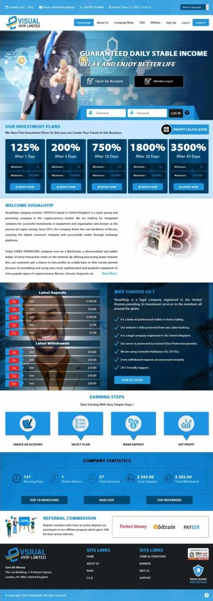 HYIP zvpt Investment Template 1192 Design
