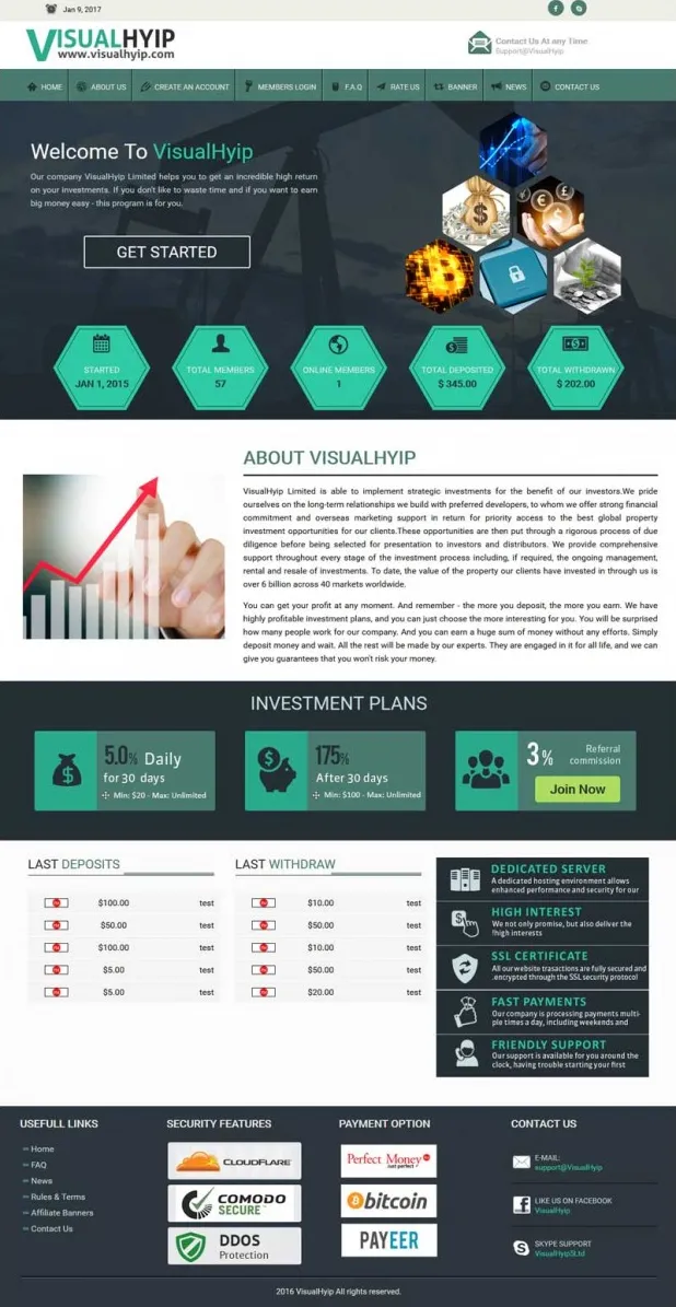 HYIP zvpt Investment Template 1193 Design