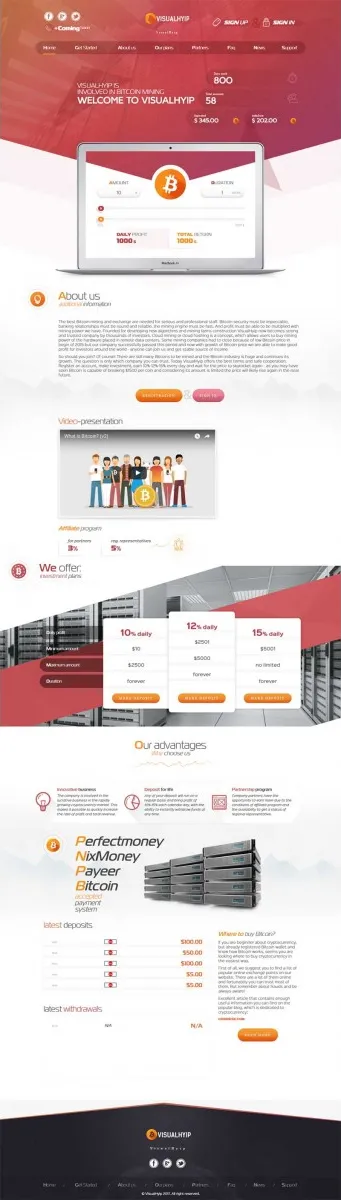 HYIP zvpt Investment Template 1201 Design