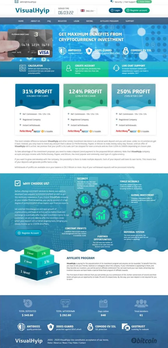 HYIP zvpt Investment Template 1206 Design