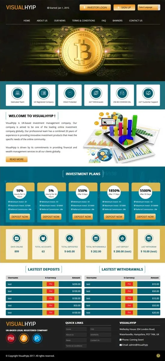 HYIP zvpt Investment Template 1214 Design