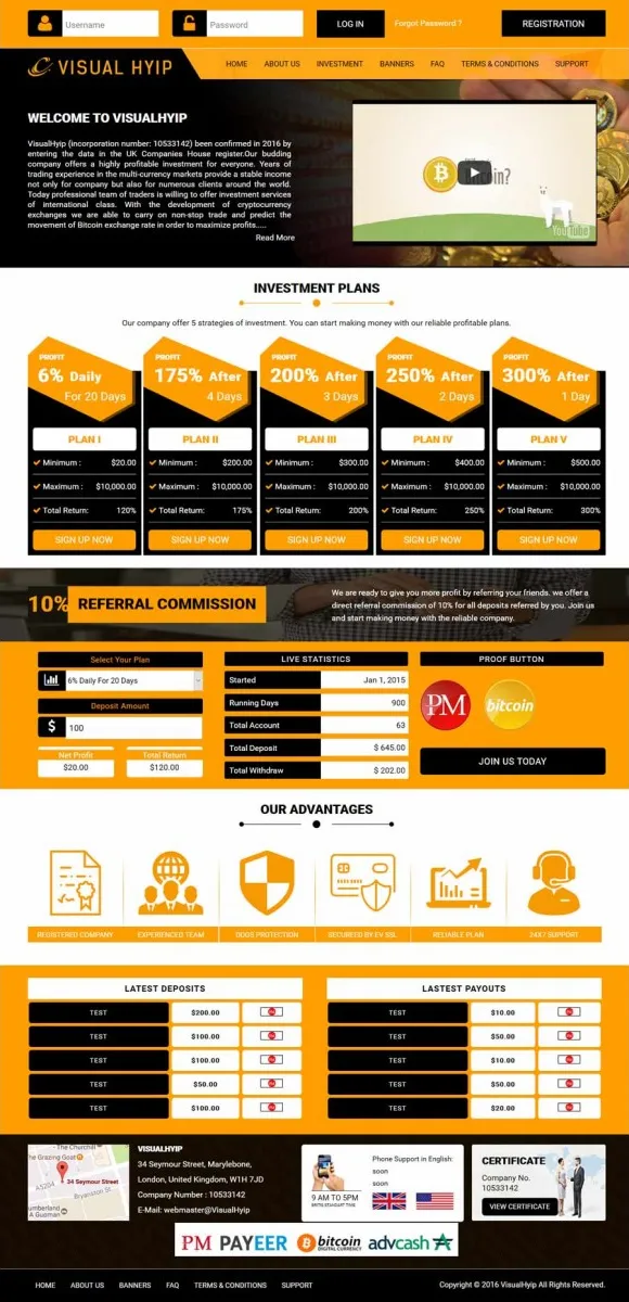 HYIP zvpt Investment Template 1215 Design